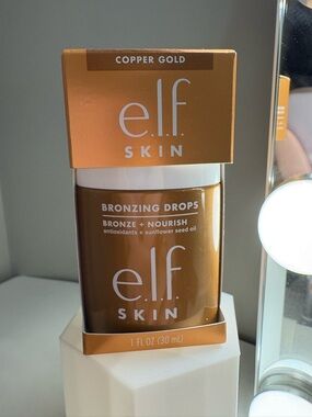 5//$60 e.l.f. SKIN Bronzing Drops (Copper Gold) 30mL BNIB